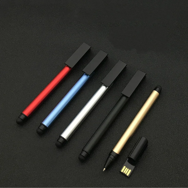 

Stationery Ballpen Custom USB Flash Drive 2.0 4GB 8GB Pendrive 128MB 16GB 32GB Ballpoint Pens Touch Screen Business/student Gift