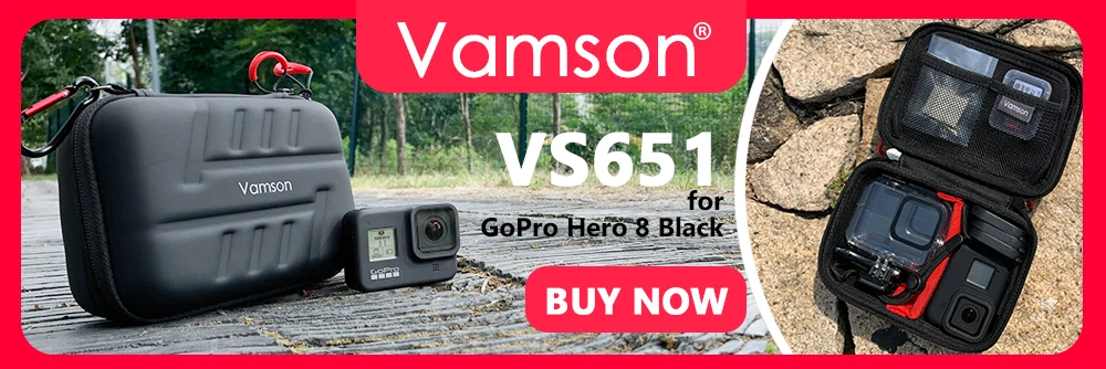 Vamson для Gopro Hero 8 черная защитная пленка из закаленного стекла для экшен-камеры 9 шт. для Go pro 8 camera VP720