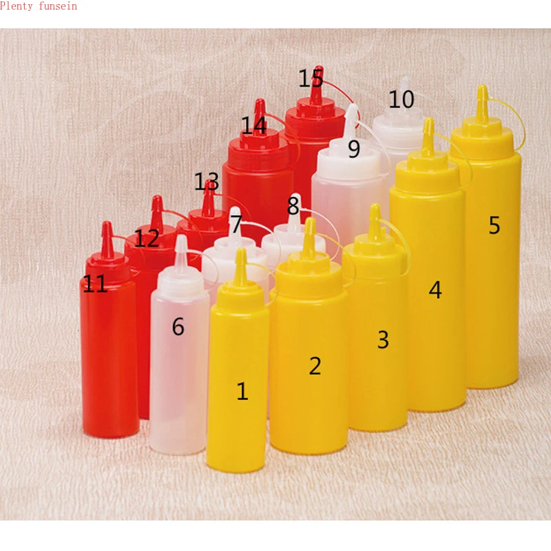 High quality squeez bottle jam seasoning jugs sauces tomato salad milk Condiment Dispenser for Sauce Vinegar Oil Ketchup Cruet |