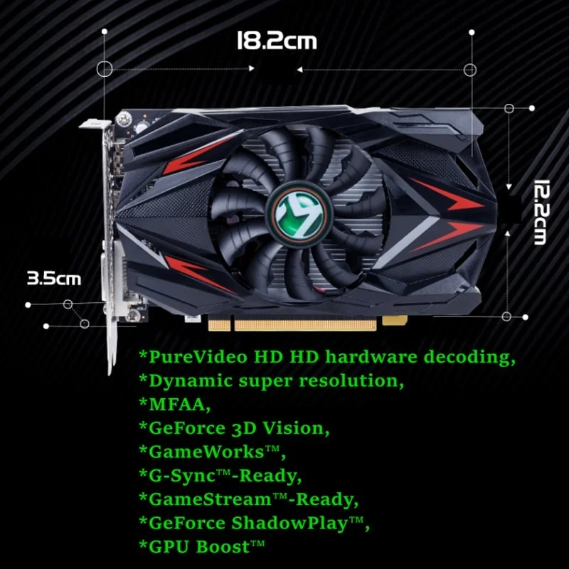 

Видеокарта Ming geforce gtx1650 4G 128 бит, графическая карта NVIDIA gddr5 GPU, видеокарта для ПК DP DVI