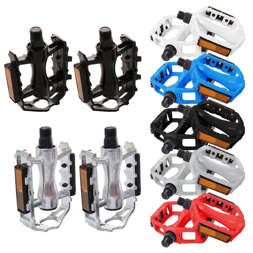 MTB BMX Mountain Bicycle Bike Aluminum Alloy Pedal Cycling Pedals Footrest Foot Shiny Luminous Gleamy | Спорт и развлечения