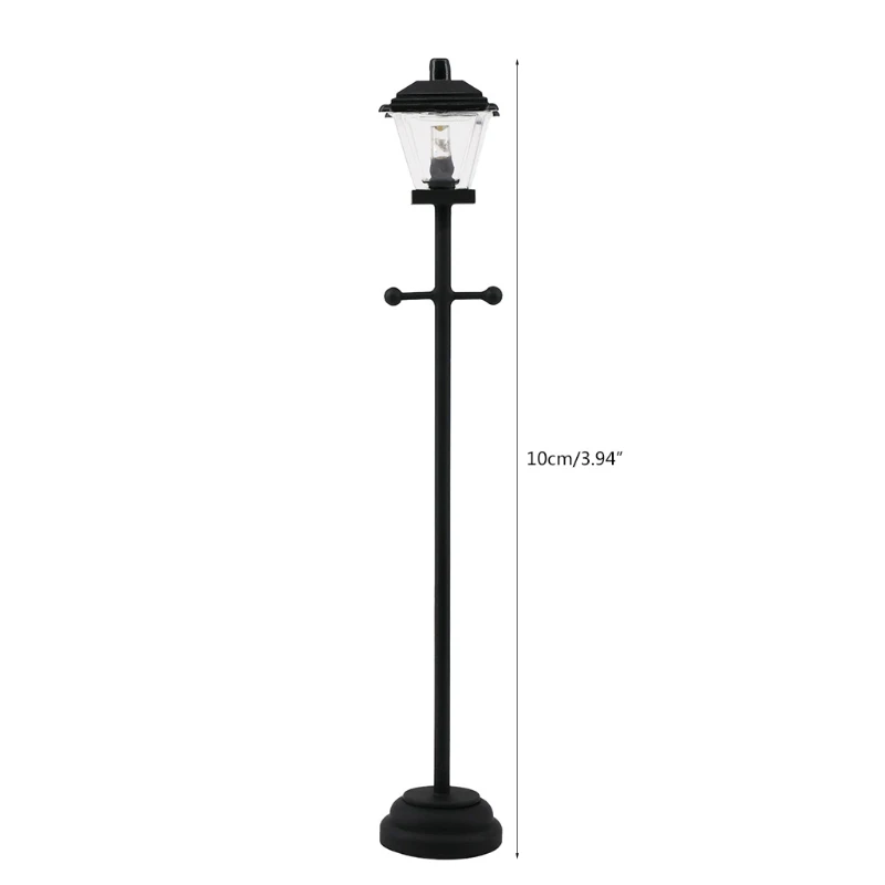 

1:12 Scale Mini LED Light Street Lamp Model Stove Chimney Model Dollhouse Miniature Accessories Park Garden Toy Decoration