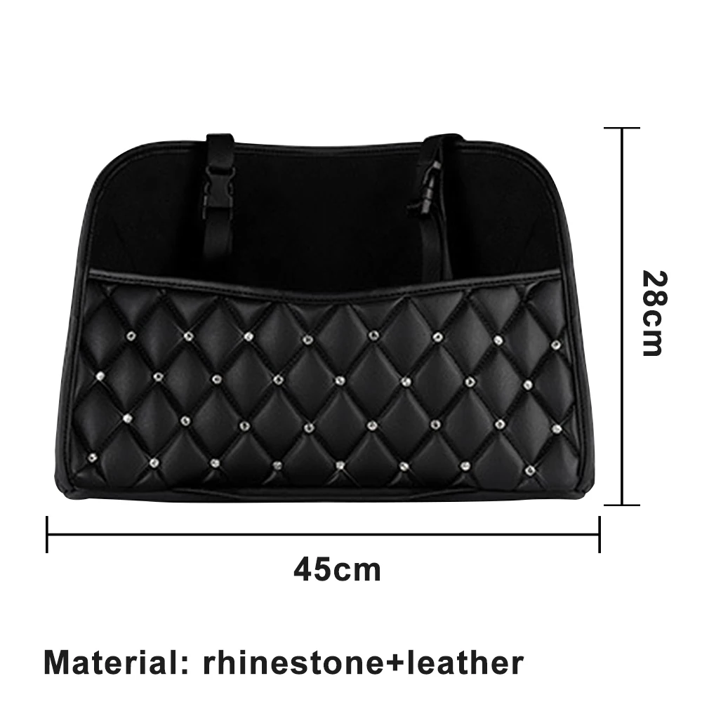 

Car Handbag Holder Luxury Leather Seat Back Organizer Mesh Large Capacity Bag Automotive Goods Storage Pocket Seat Crevice