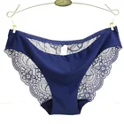 Сексуальное Кружевное женское нижнее белье из ледяного шелка, высокоэластичное прозрачное дышащее мягкое женское нижнее белье с низкой талией Breifs