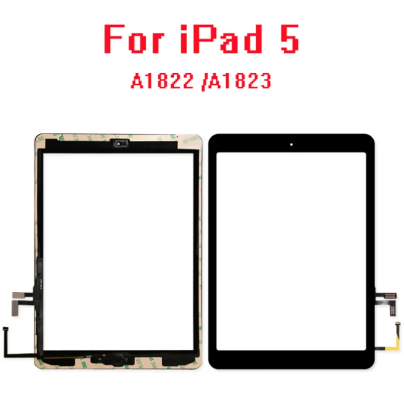 5 шт. 2017 год A1822 A1823 сенсорный экран для iPad го поколения дигитайзер внешняя ЖК