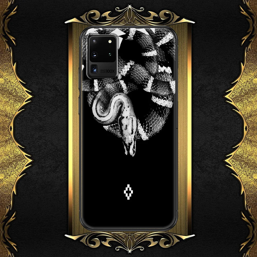 

Luxury Marceloes Brand Burlones Phone case For Samsung Galaxy Note 4 8 9 10 20 S8 S9 S10 S10E S20 Plus UITRA Ultra black trend