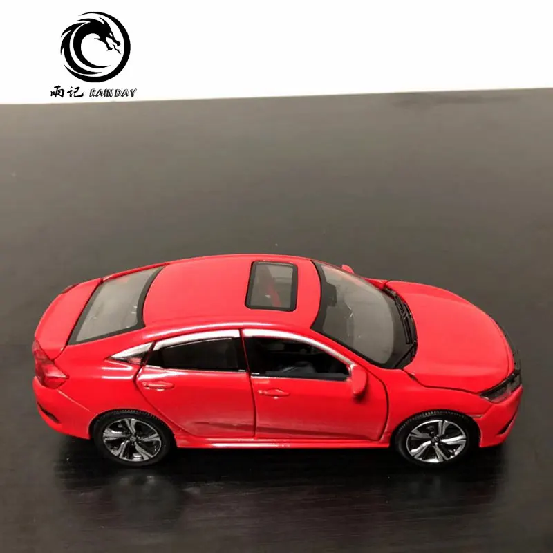 3 шт./партия JK 1/32 масштабная модель автомобиля игрушки Япония Honda Civic звук и свет литья под давлением Металл тянет назад модель автомобиля игрушка