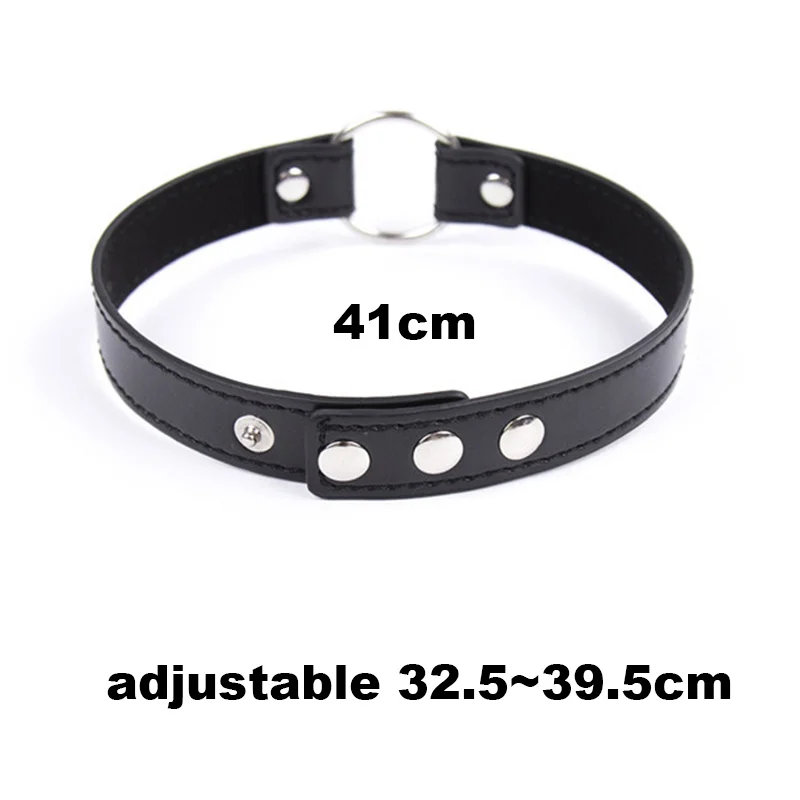 БДСМ черный раб бондаж ошейник шейный рукав регулируемое ожерелье из