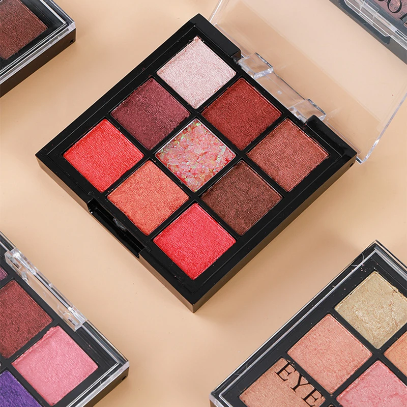 9 цветов Фестиваль блеск грязь тени для век Палитра блестки мерцающие
