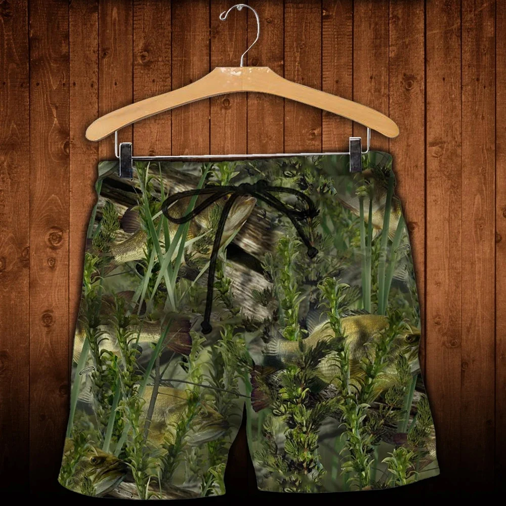Шорты PLstar Cosmos 2020 новые летние модные шорты для рыбалки и охоты с 3D принтом оленя