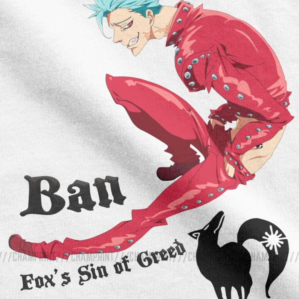 Мужская футболка с круглым вырезом The Seven Deadly Sins Повседневная 4XL 5XL 6XL | одежда