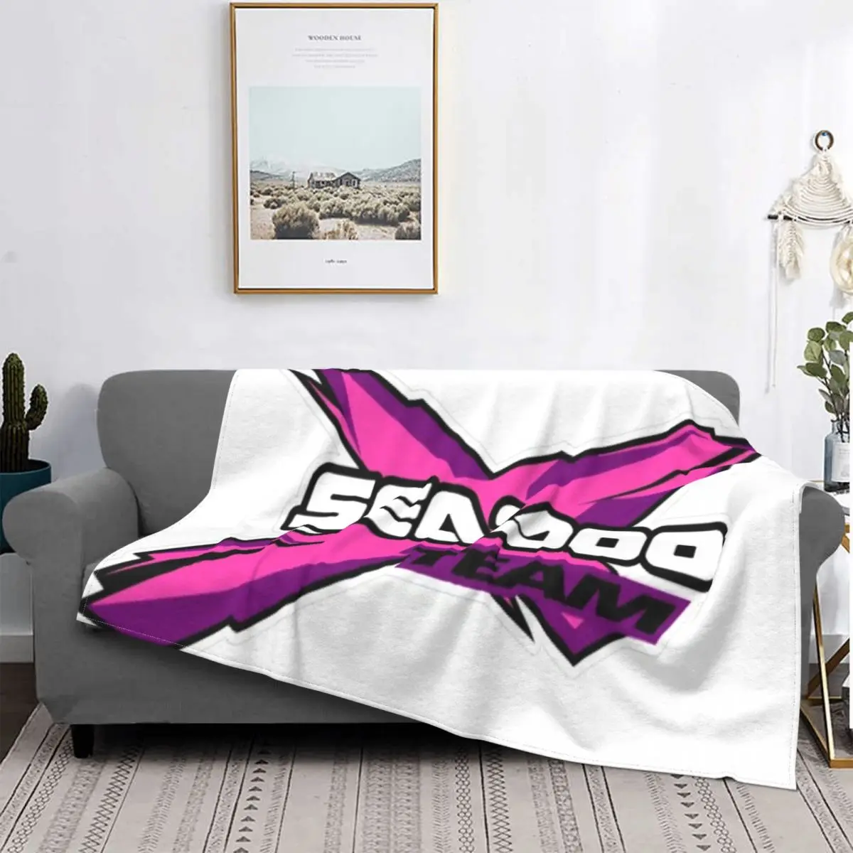 

Seadoo-colcha a cuadros para cama, manta con capucha, 3 единицы