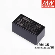 MEAN WELL module Single Output Switching power supply IRM-15 15W 3.3V 5V 12V 15V 24V  pin type industrial electrical equipment 