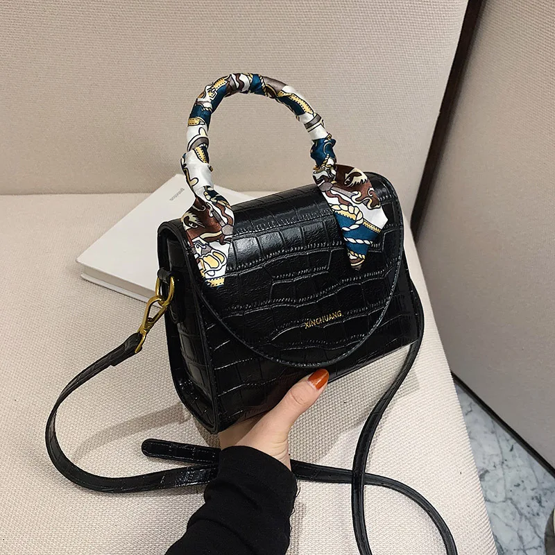 

European and American Autumn and Winter Retro Stone Pattern Diagonal Small Square Bag2020popular New Fashion Ladies Shoulder Bag