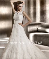 free shipping 2016 new style hot sale sexy bride wedding sweet princess lace embroidery custom size wedding dress