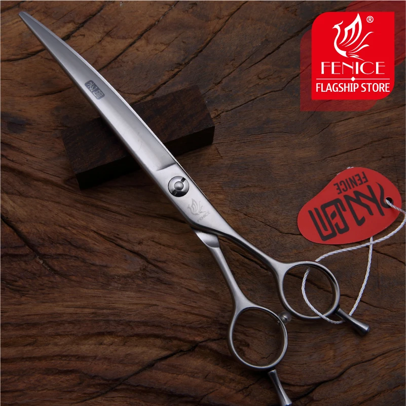 Fenice изогнутые профессиональные ножницы для домашних животных ножницы для стрижки для собак и кошек Япония 440C 6,0/6,5/7,0/7,5 дюймов Собака Щенок Собака ножницы для стрижки животных