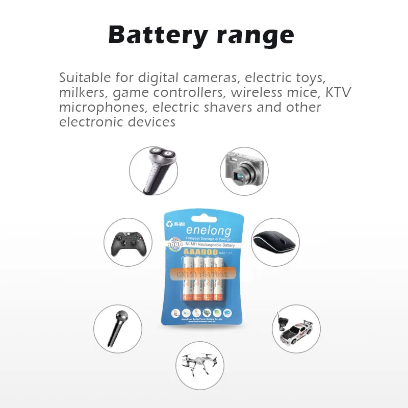 4 шт./компл. enelong 1 карта 900 мАч батарейки AAA Ni MH аккумуляторная батарея AAA|rechargeable