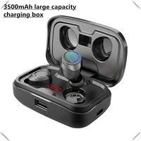 tws bluetooth compatible earphones 3500mah charging box wireless headphone stereo sports waterproof earbuds headsets with mic