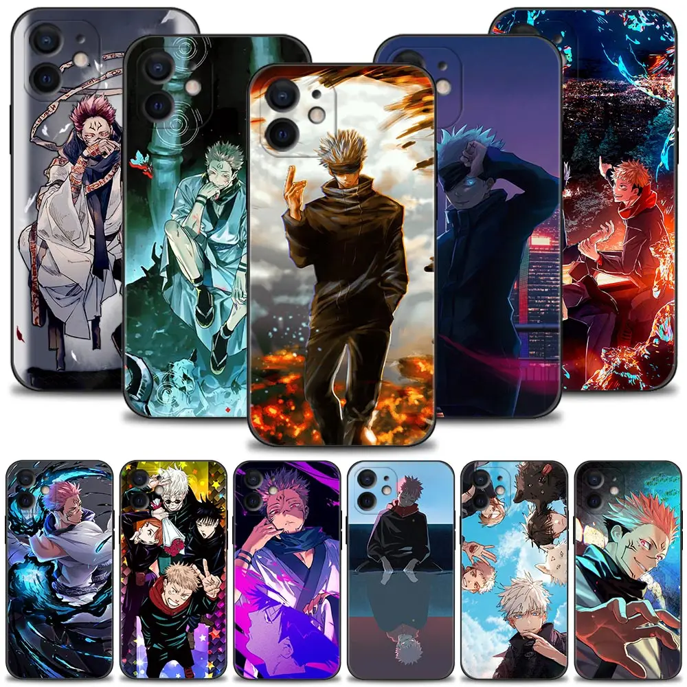 

jujutsu kaisen Anime Phone Case For Apple iPhone 13 12 11 Pro Max 13 12 Mini XS Max XR X 7 8 Plus 6 6S SE 2020 Silicon Shell