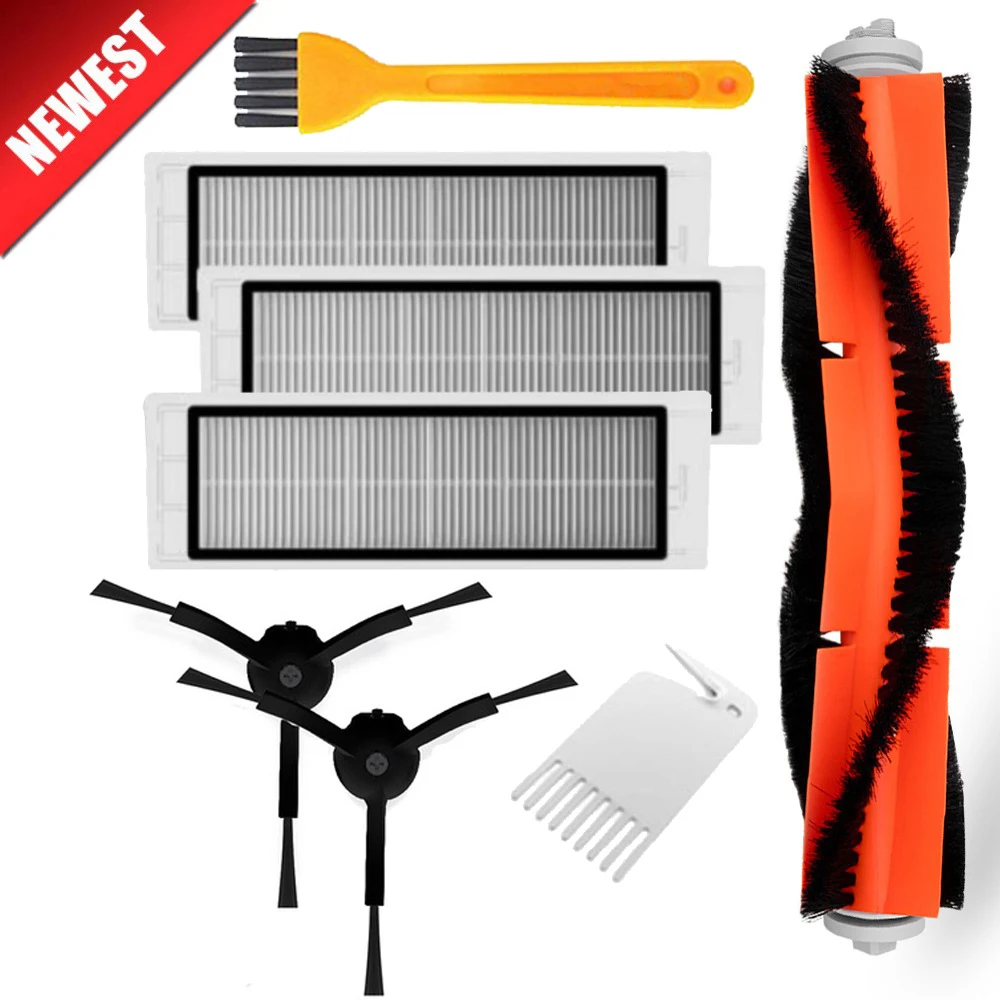 Моющийся фильтр Hepa черная боковая щетка основная аксессуары для XiaoMi Mijia Roborock S5 S50