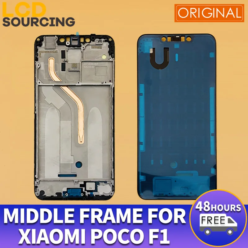 Оригинальная 6 18 &quotСредняя рамка для Xiaomi pocophone F1 передняя POCO средняя сменный