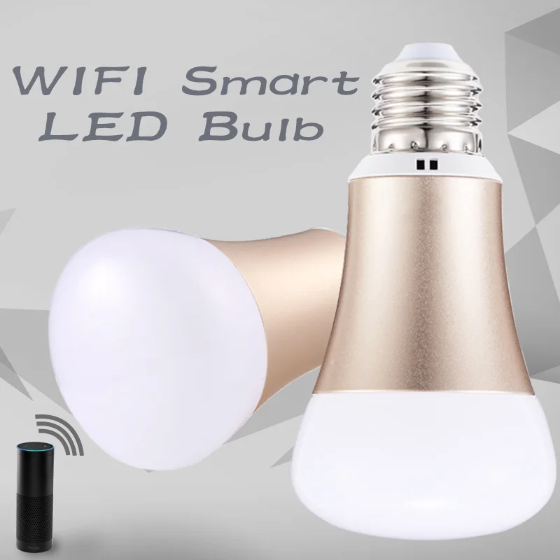 

WiFi Smart Light Bulb 5W 2.4GHz LED Lamp Bulbs AC 110~240V Dimmable Light Voice Control Work With Alexa Google Home Assistant