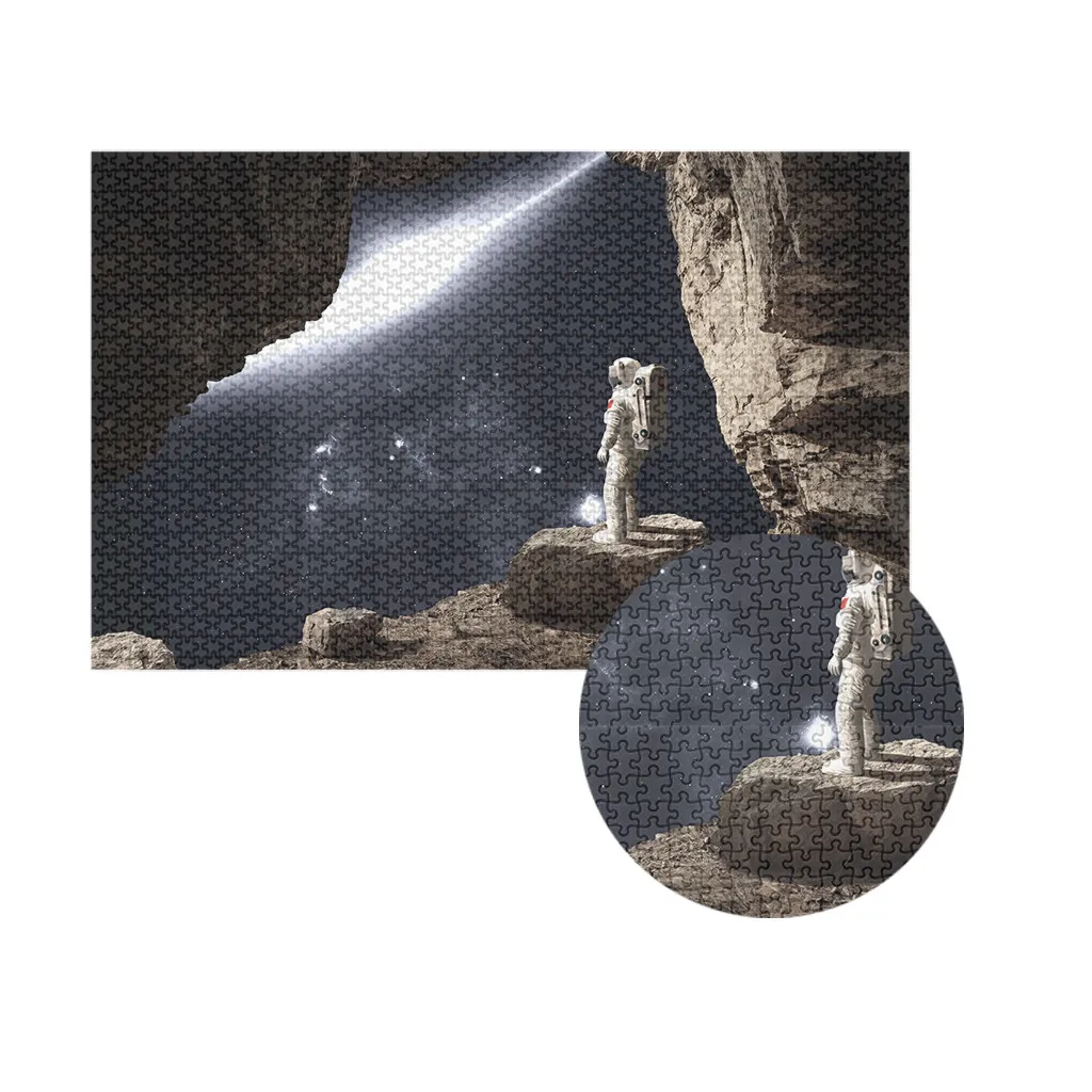 Набор бумажных пазлов для взрослых и детей 1000 шт. космическая головоломка