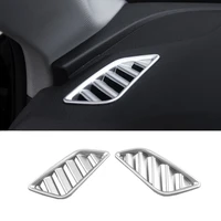 for audi a4 b9 2016 2017 accessories car front small air outlet vent frame panel sequins cover trim car styling abs matte 2pcs