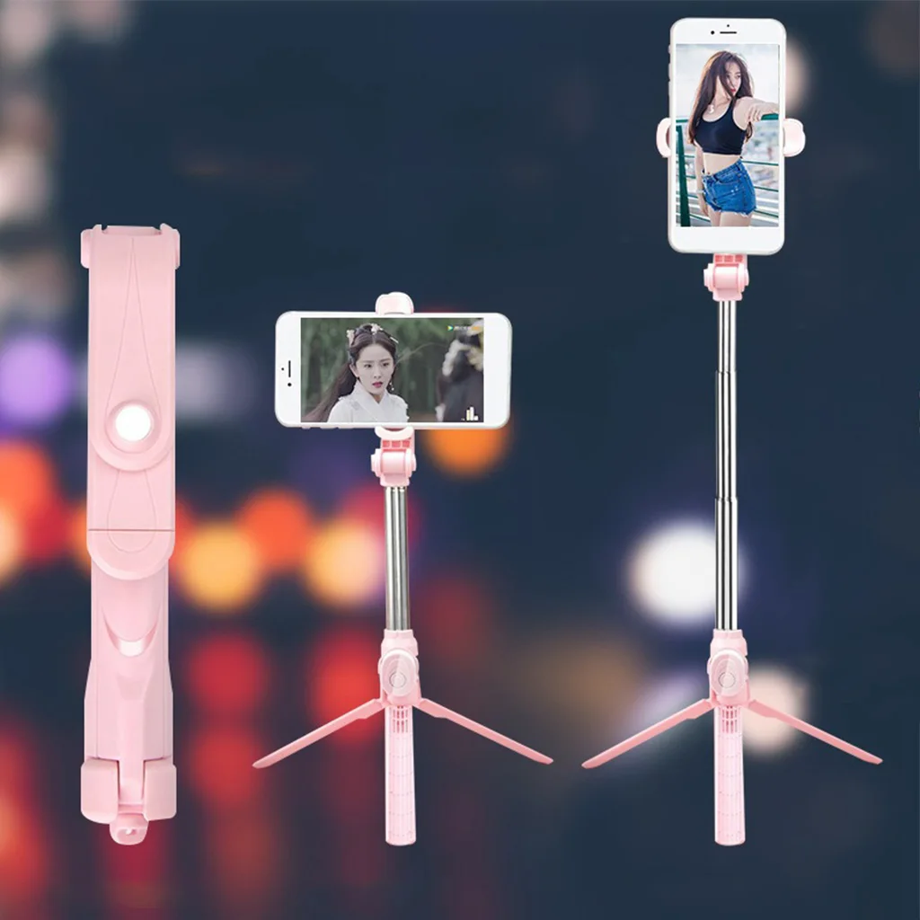 

Brand New High Quality Wireless Bluetooth Shooting Selfie Stick Portable Phone Stand 360 ° Rotating Live Broadcast Tripod