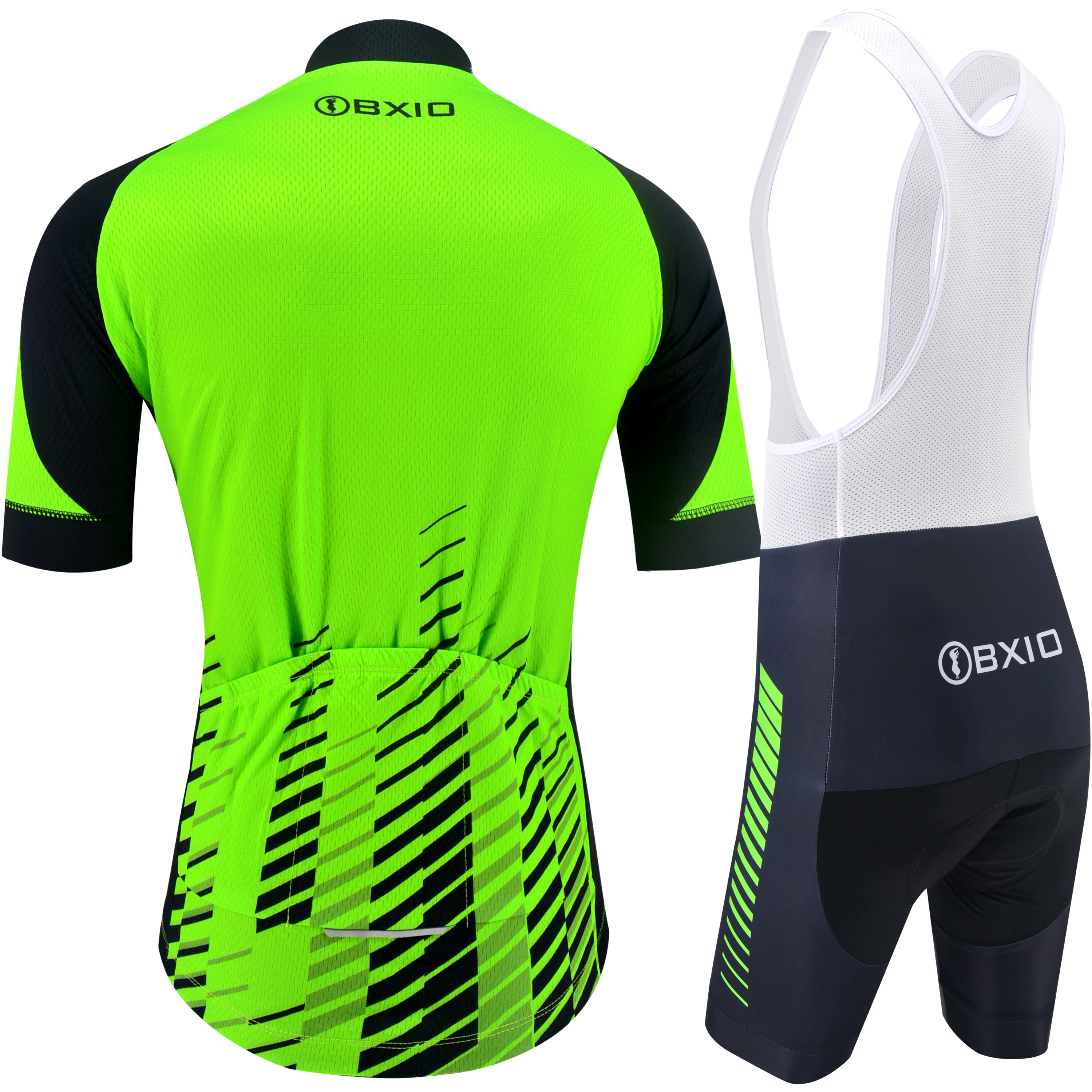 BXIO зеленые вело Джерси для мужчин с коротким рукавом велосипедная одежда Дышащие