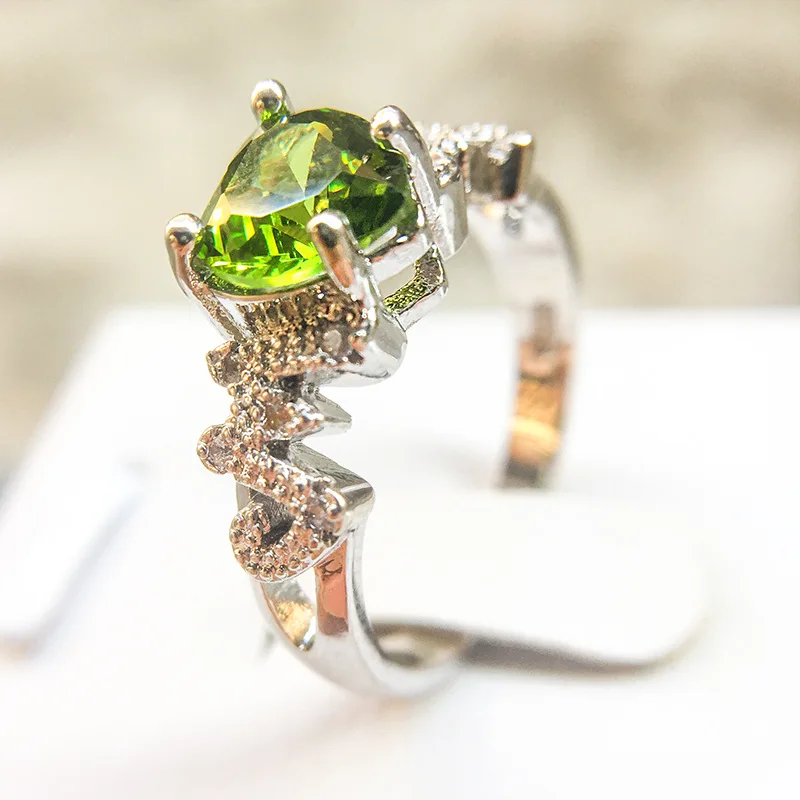 Женское кольцо из стерлингового серебра 925 пробы с циркониевым камнем подарок на