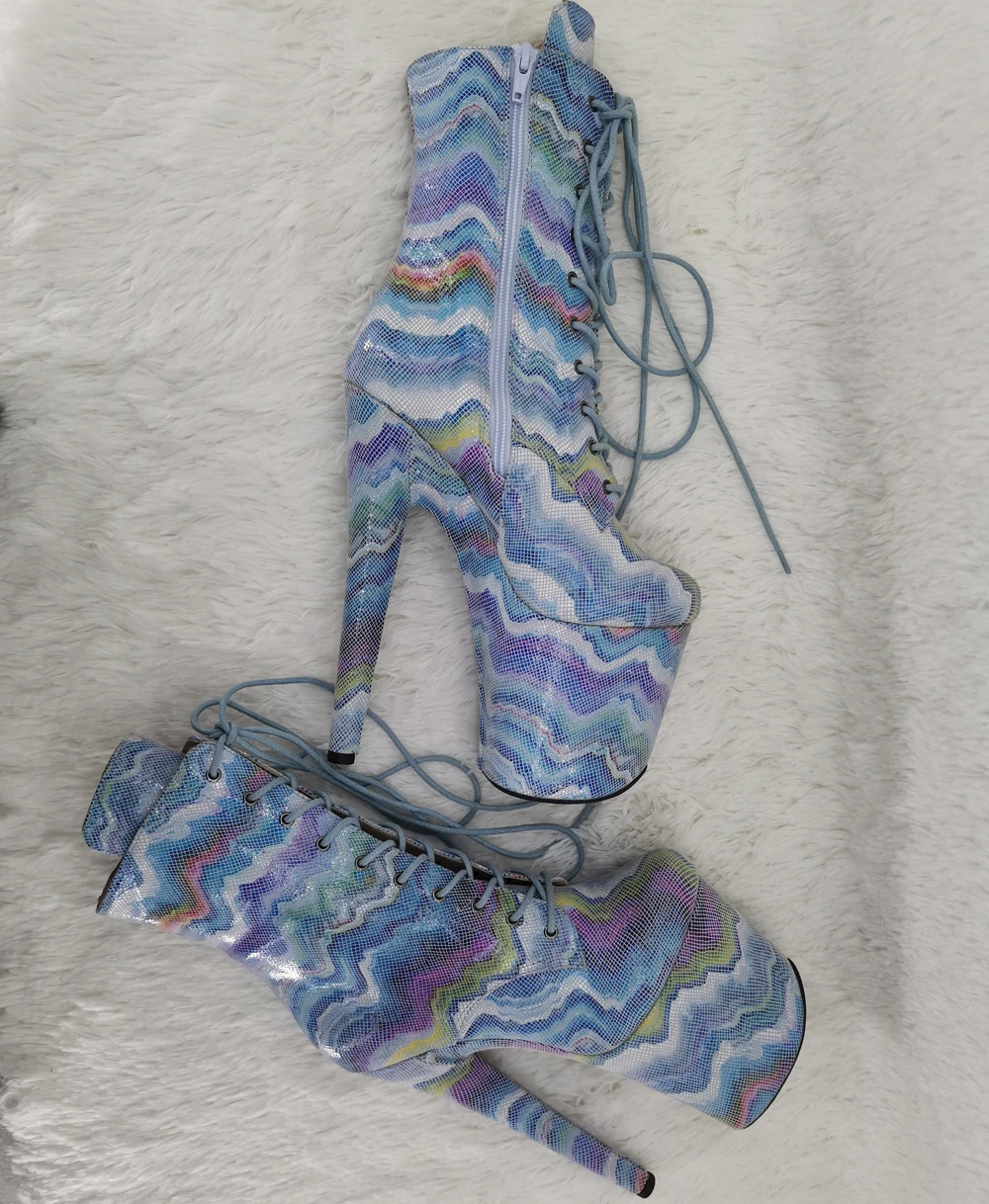 Leecabe 20 см/8 дюймов Женская обувь на платформе Обувь диско Вечерние туфли высоком