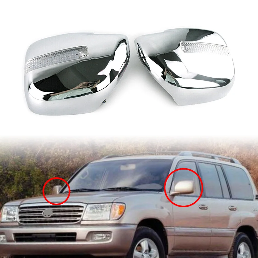Крышка на зеркало заднего вида для Toyota Land Cruiser 100 FJ100 1998-2007 со светодиодный Ной