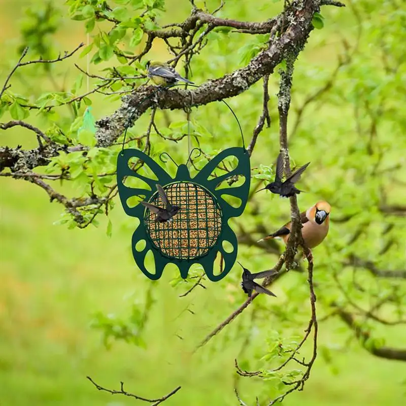 

Hanging Wild Bird Feeder Butterfly Shaped Bird Seed Feeder Parrots Feeder Garden Decoration Bird Supplies