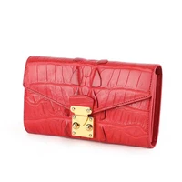 dae crocodile purse lady leather handbag fashionable party bag multi functional long wallet makeup women bag women clutch bag