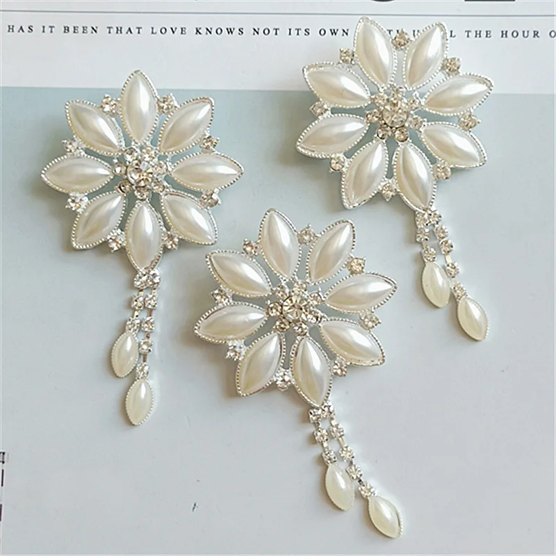 2 шт./лот подвески из жемчуга и страз пуговицы для одежды сделай сам ручная работа