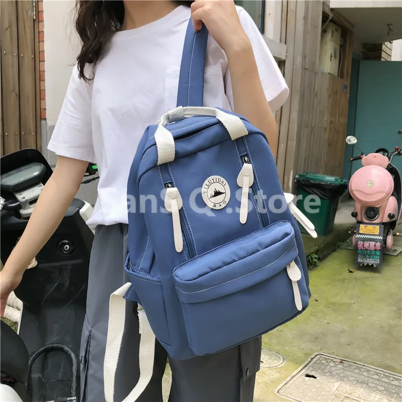 Водонепроницаемый нейлоновый женский рюкзак Женский дорожный с кольцом и