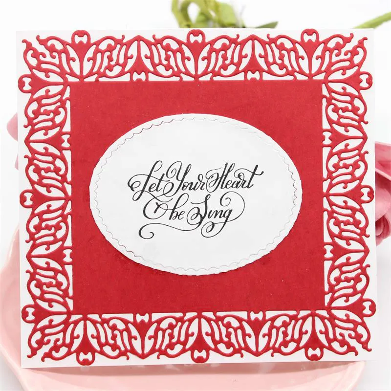 

KSCRAFT Background Frame Metal Cutting Dies Stencils for DIY Scrapbooking/photo album Decorative Embossing DIY Paper Cards
