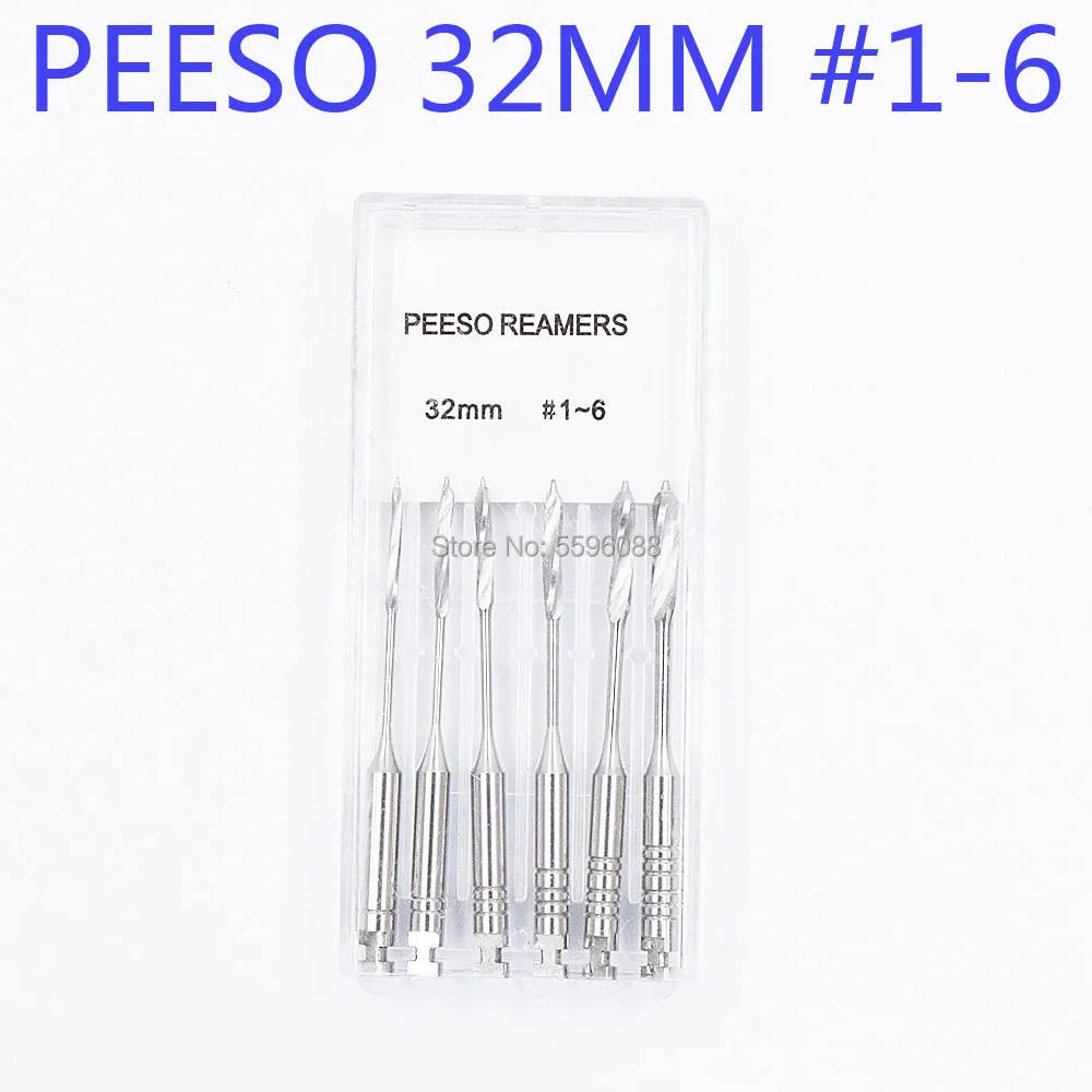 1 коробка зубные эндодонтические файлы развертки дрель боры Peeso фрезы эндо
