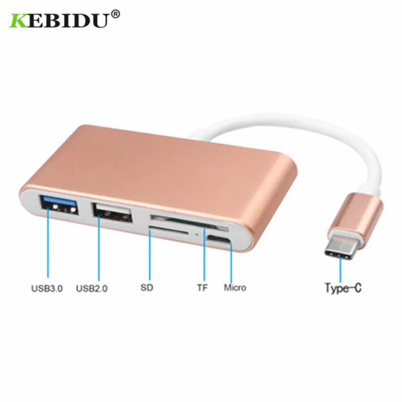 Устройство для чтения карт памяти KEBIDU USB Type C в несколько SD TF Micro концентратор OTG 3 0