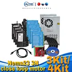 Акция 2021, 3-осевой двойной Y-образный комплект 34 комплекта Nema23 3-нм, с приводом HBS57H и блоком питания 350w36v + 4-осевой Mach3 для ЧПУ