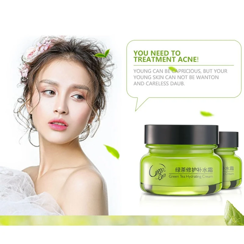 Увлажняющий крем для лица с контролем жирности и зеленым чаем сужением пор