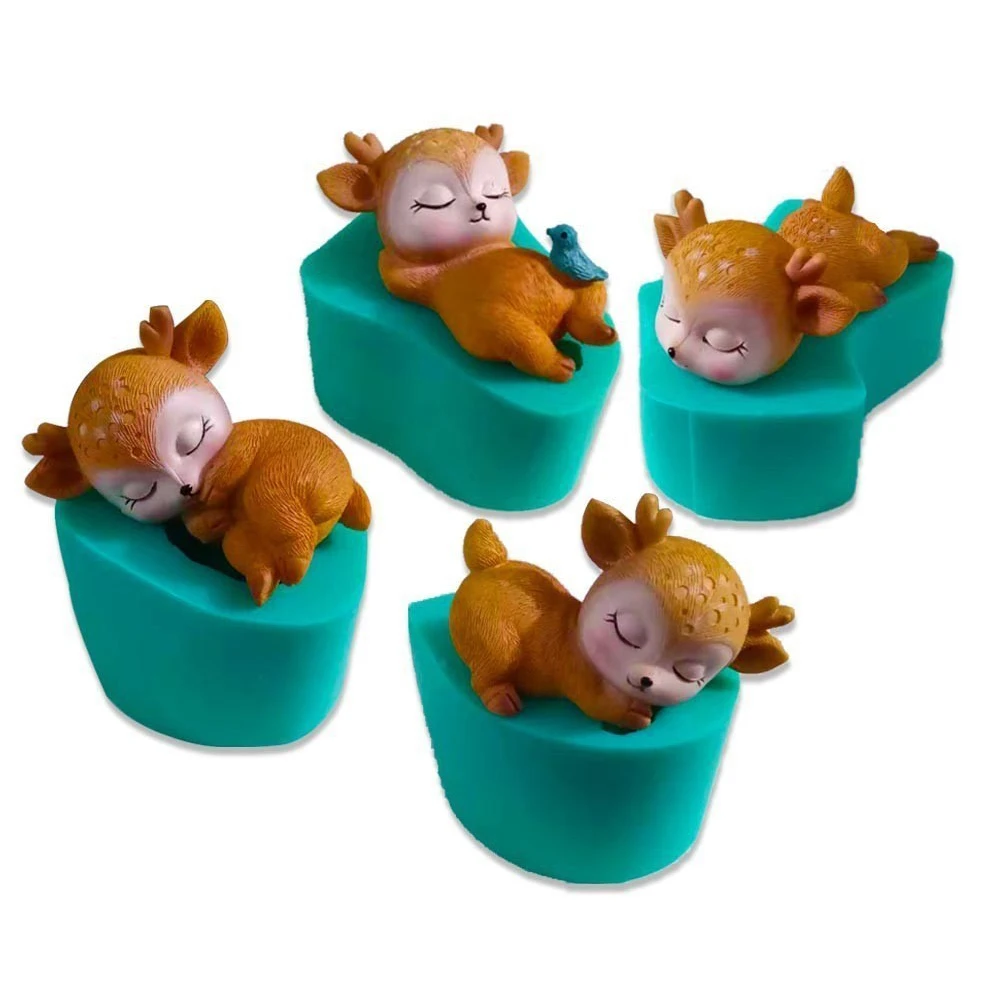 Силиконовая форма для сна оленя 3d Diy кристальная эпоксидная художественная