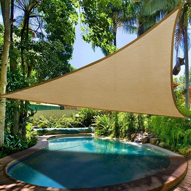 

3x3x3M Sun Shade Sail 98%UV Block Fabric Triangle Canopy For Garden Patio Shelter Awnings