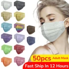 50 шт.упаковка, одноразовые маски для лица
