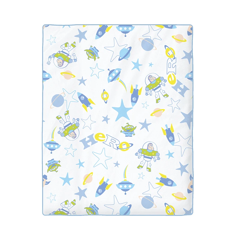 Blue pattern quilt XIAOMI MIJIA baby bedding children's thermostat quilt pillow 2 piece set Outlast dynamic temperature adjustment thick quilt soft - Цвет: Blue pattern quilt