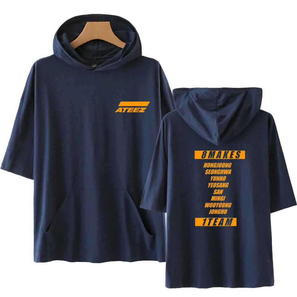 Футболка ateez с коротким рукавом для мужчин и женщин стильная индивидуальная