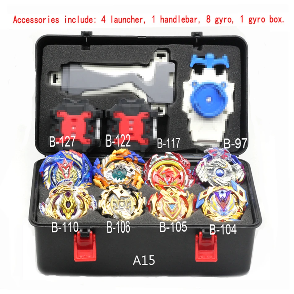A15 Beyblade Burst игрушка B150 B149 B148 металлический Funsion Bayblade набор коробка для хранения с ручкой пусковая пластиковая коробка игрушки для детей подарок - Цвет: A15
