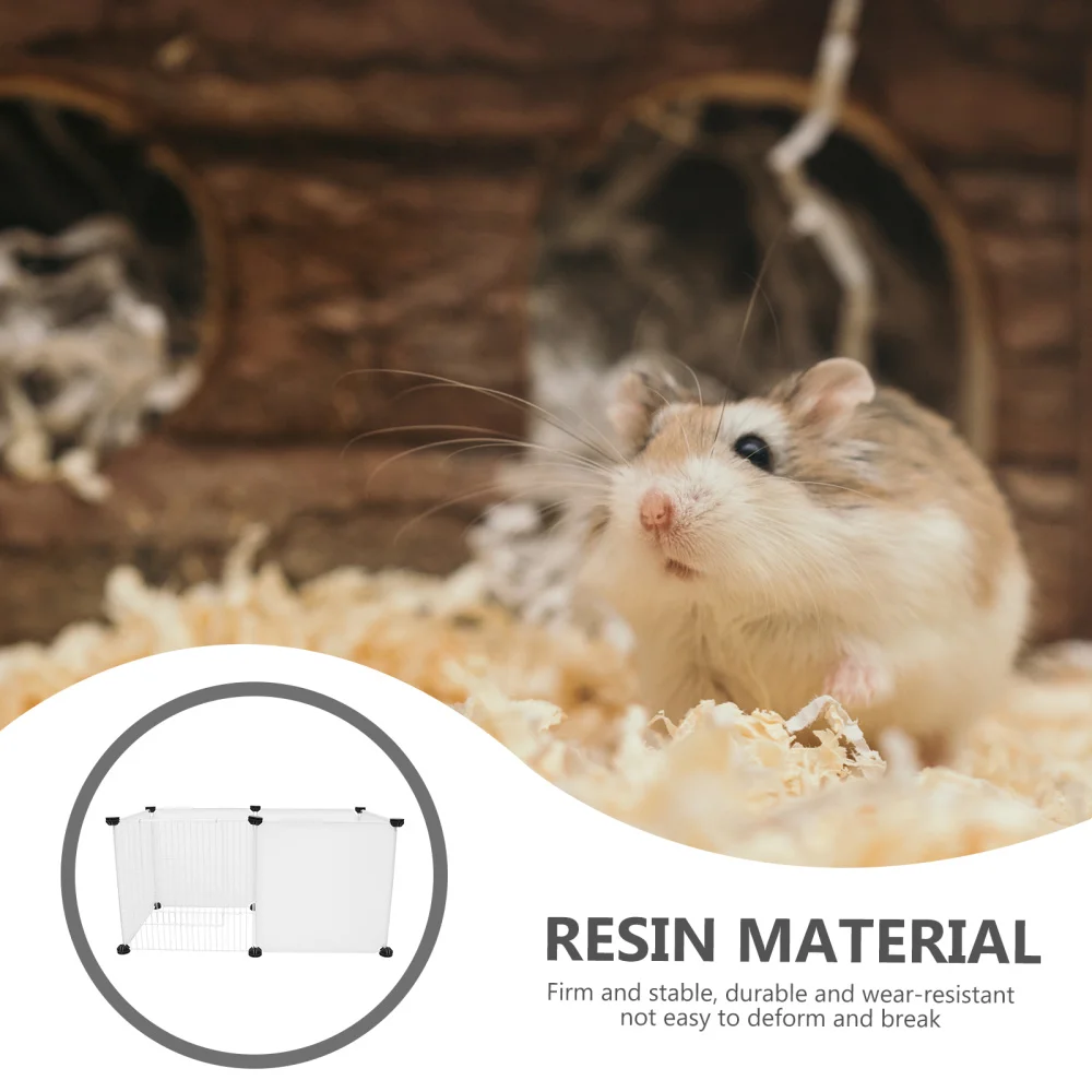 

1 set of Pet Safety Fence Cat Resin Hamster Fence DIY Pet Fence Materials