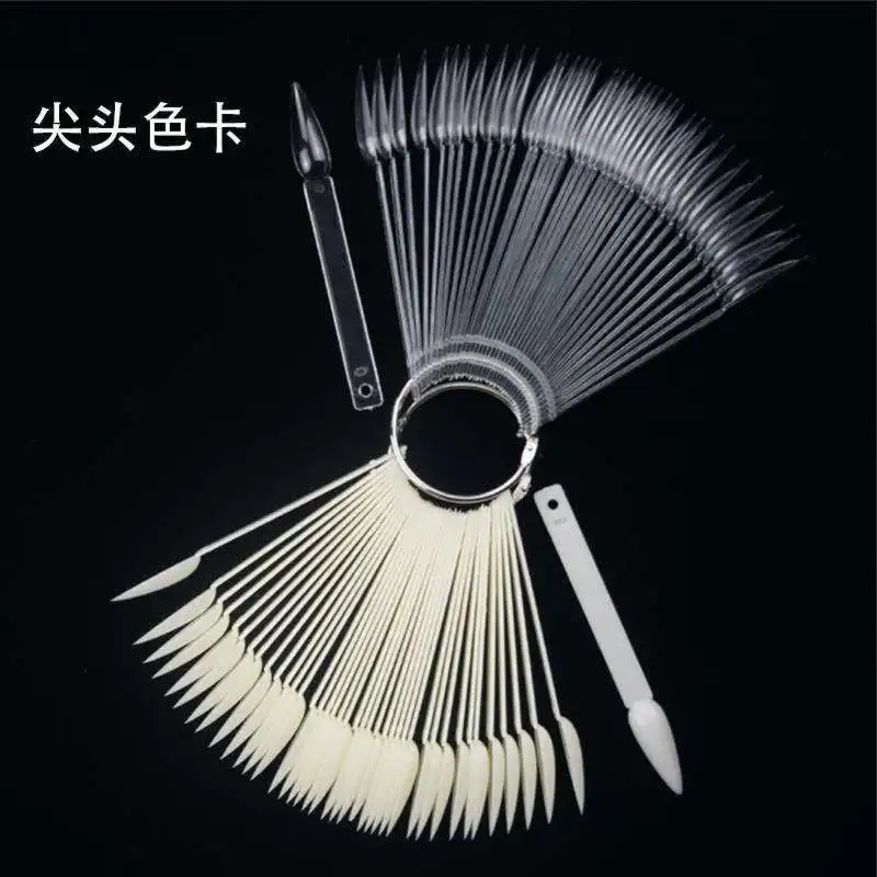 Накладные ногти Типсы дизайн прозрачные натуральные гель дисплей тренировочная